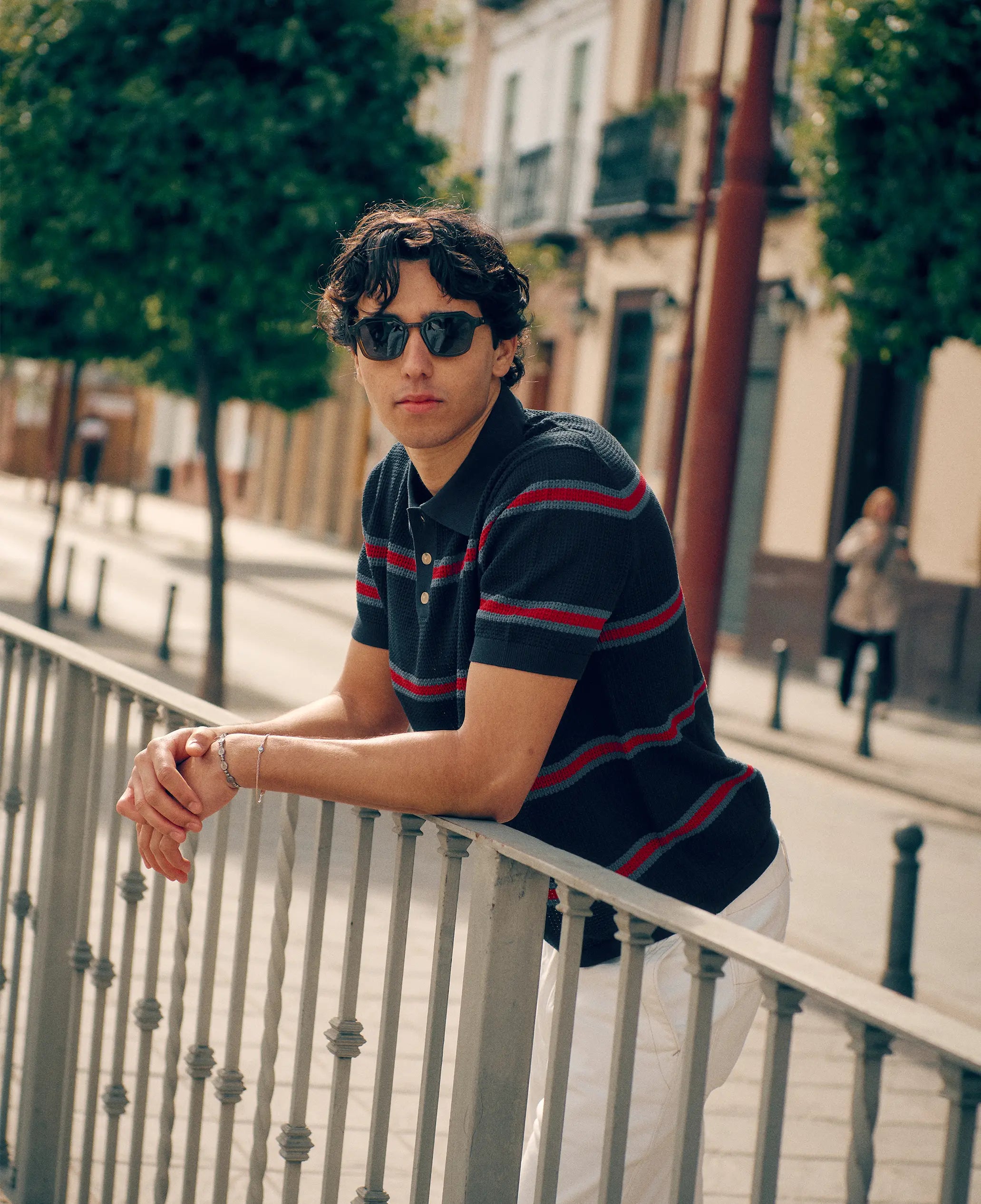 Venta Knitted Polo | Blue