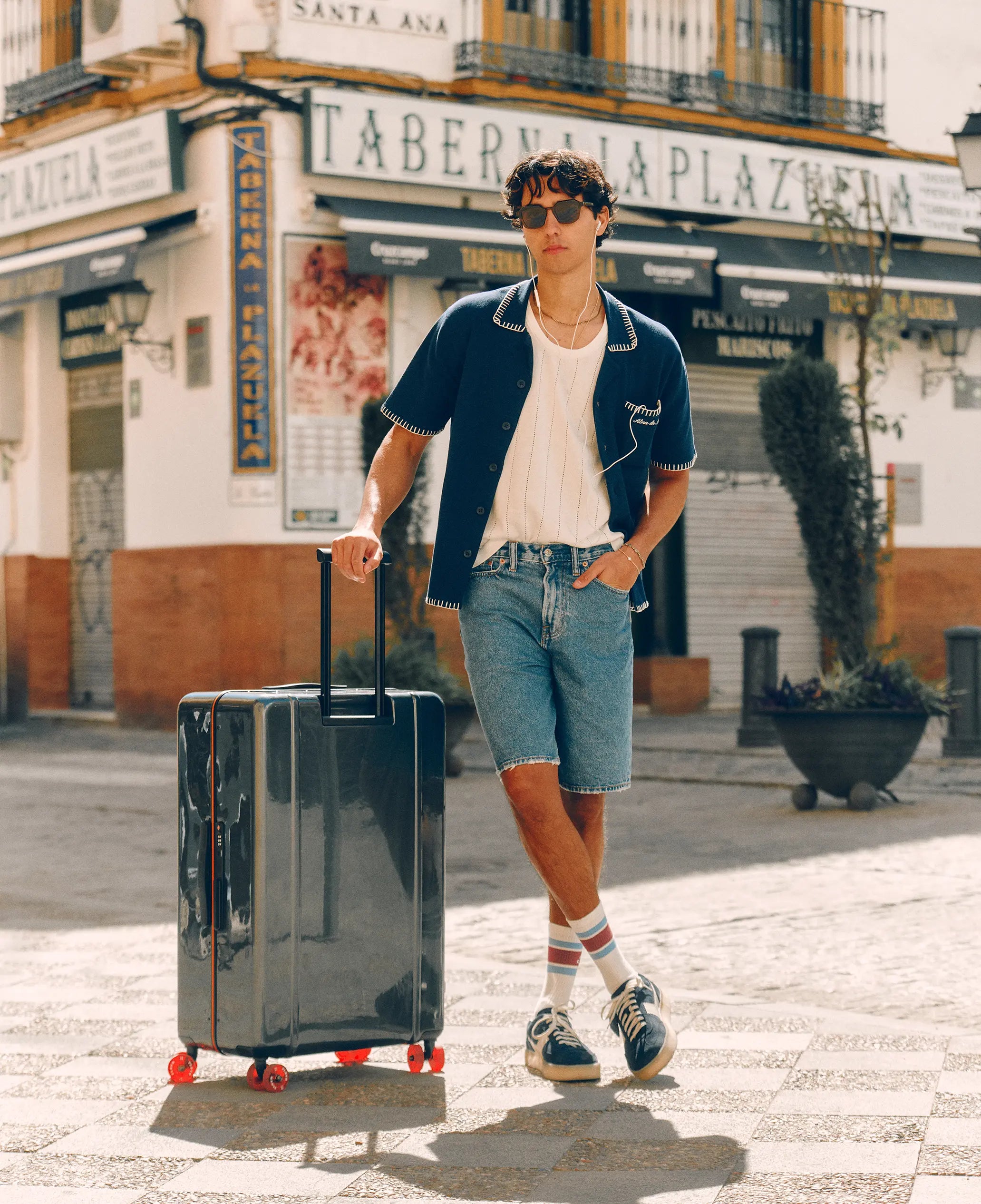 Rexa Stitched Knitted Shirt | Navy Blue