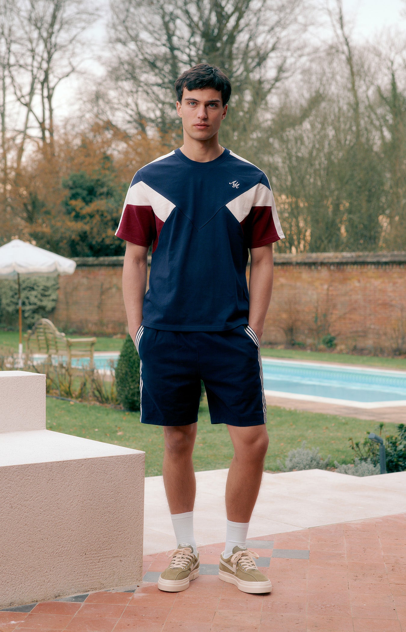 Lovilla Stripe Shorts | Navy Blue