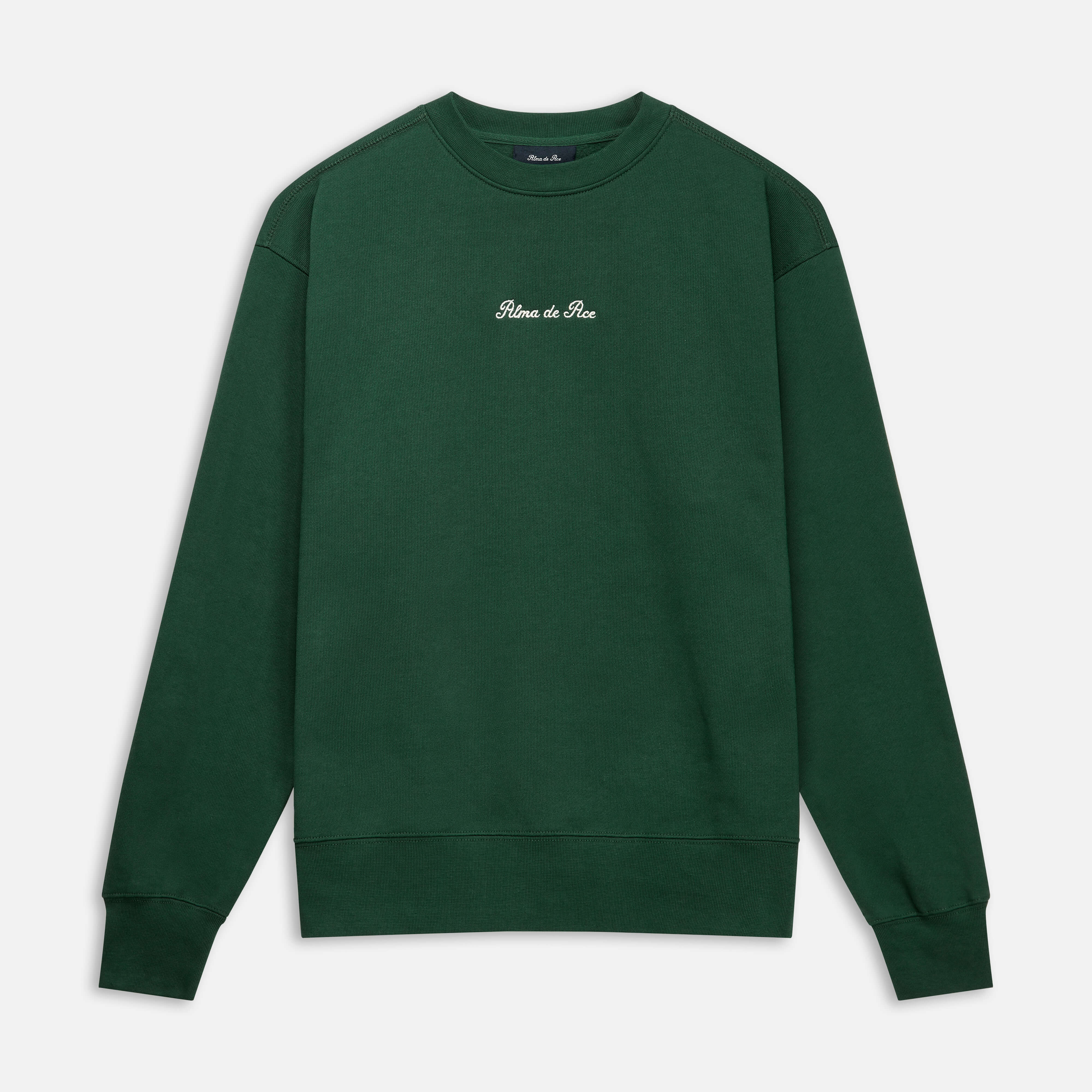 Forest Green Embroidered Sweatshirt - Alma De Ace