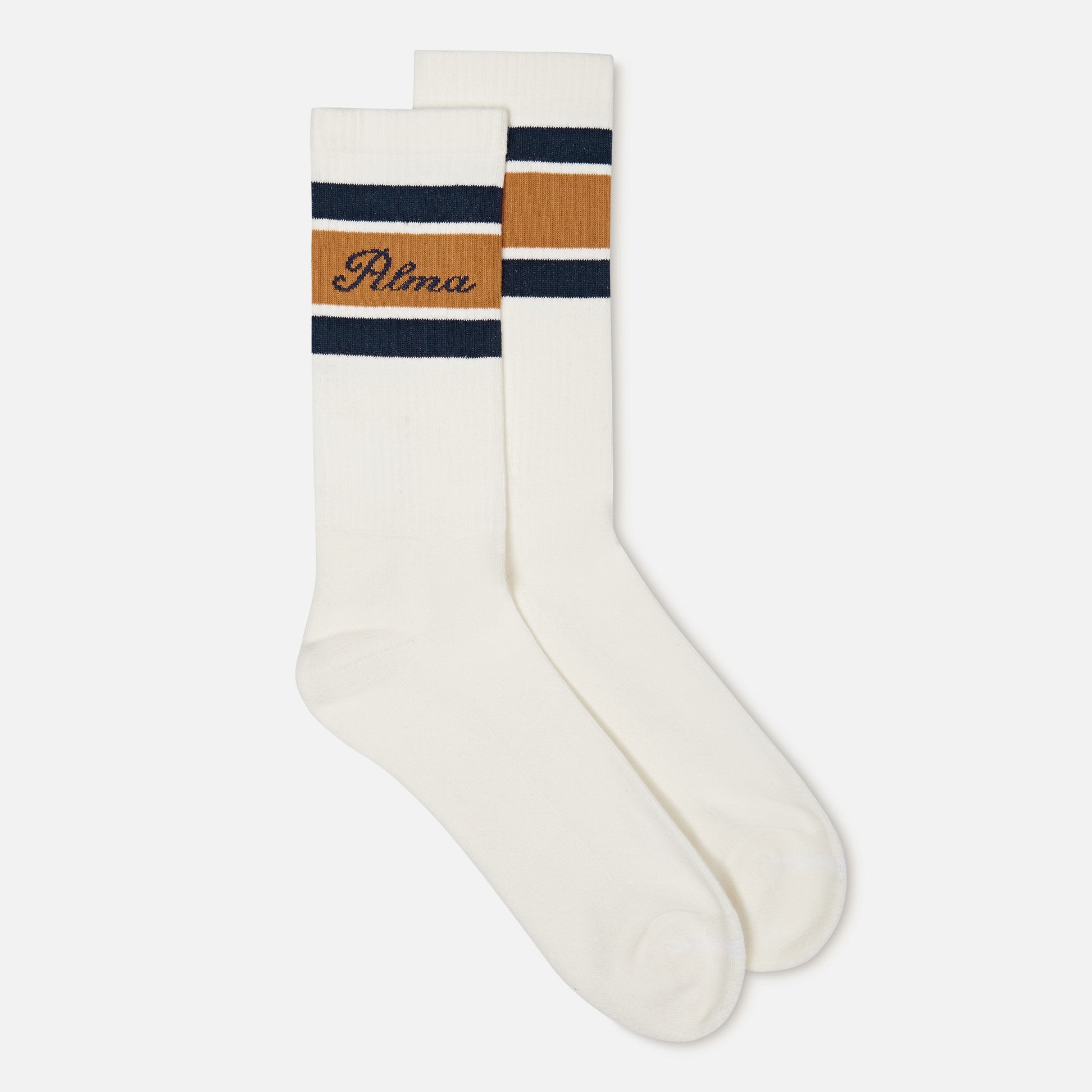 Cream / Golden Tri-Stripe Sock